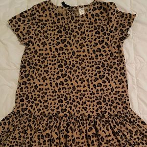 Girls leopard dress